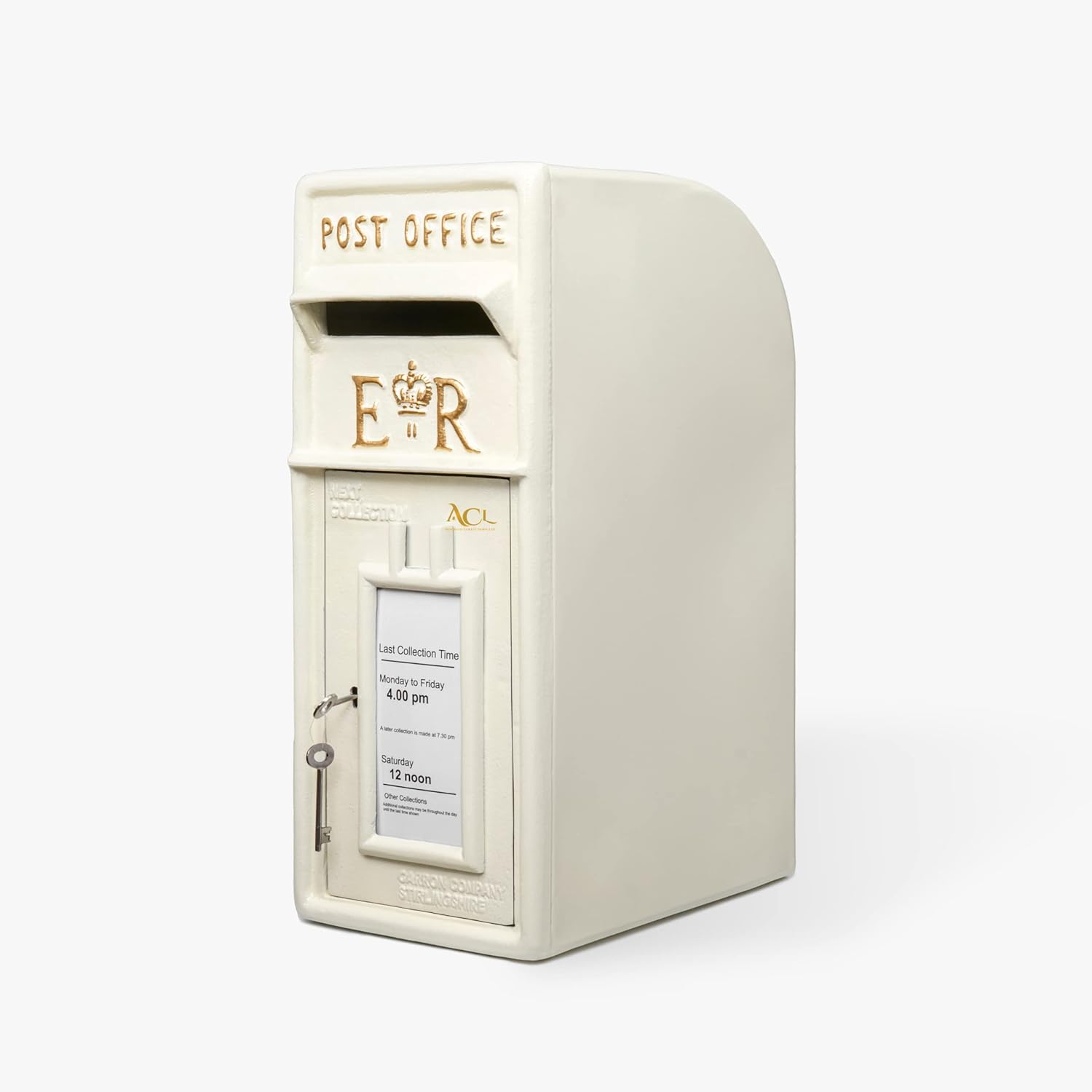Wedding post box product photograph on a white background